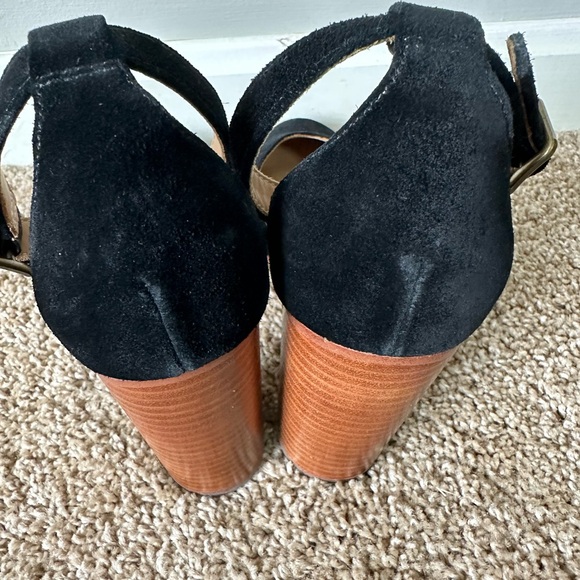 Soludos Collette Heels in Black Suede Size 8 - Picture 9 of 12